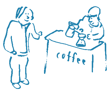 み〜つカフェ イラスト